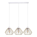 Пендел CEED GOLD 3xE27/60W/230V бял/златист