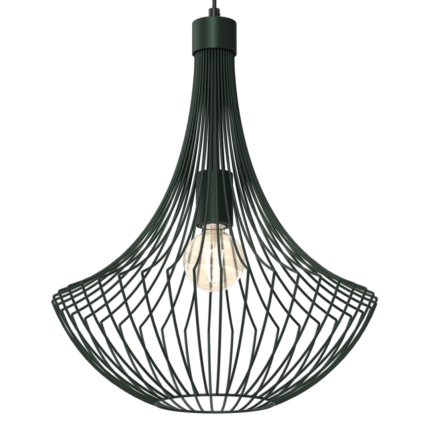 Пендел CESTA 1xE27/60W/230V зелен