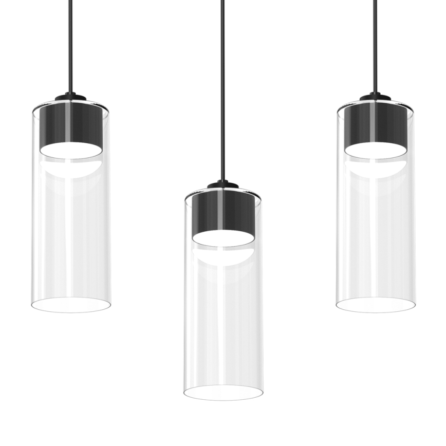 Пендел CLARISSA 3xGX53/12W/230V черен