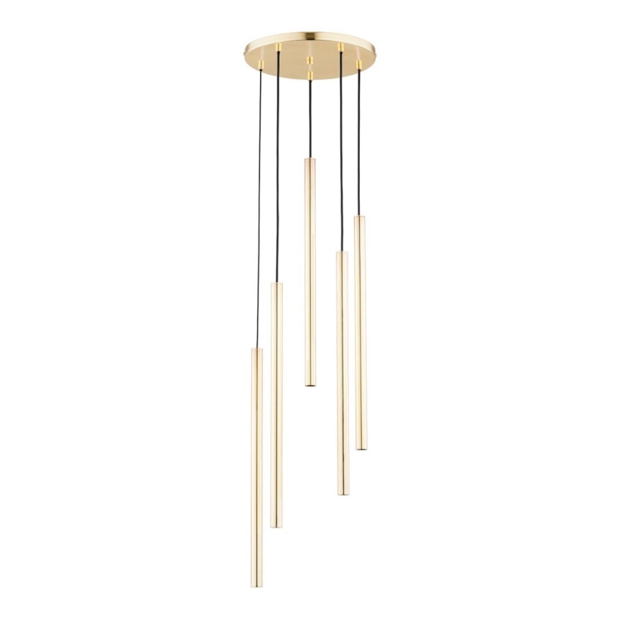 Пендел COLLET 5xG9/40W/230V Ø 30 cm златист