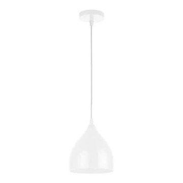 Пендел COMO 1xE27/60W/230V Ø 17 см бял