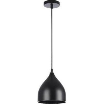 Пендел COMO 1xE27/60W/230V Ø 17 см черен
