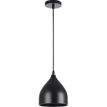 Пендел COMO 1xE27/60W/230V Ø 17 см черен