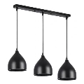 Пендел COMO 3xE27/60W/230V черен