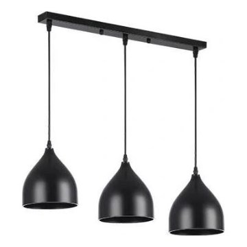 Пендел COMO 3xE27/60W/230V черен