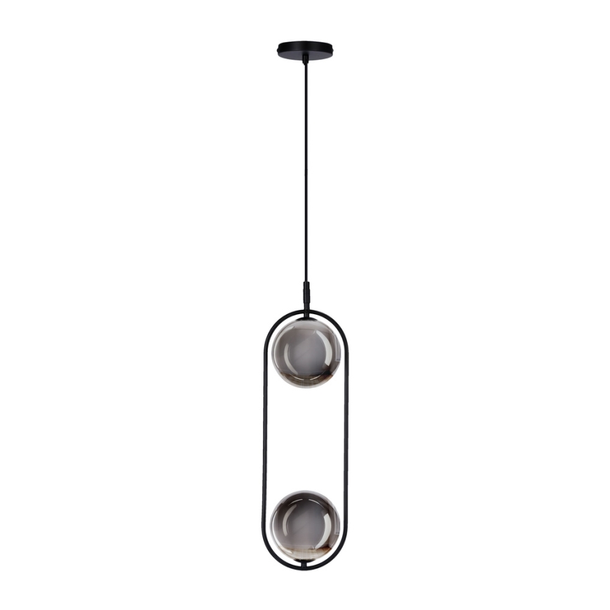 Пендел CORDEL 2xG9/28W/230V черен/опушен черен