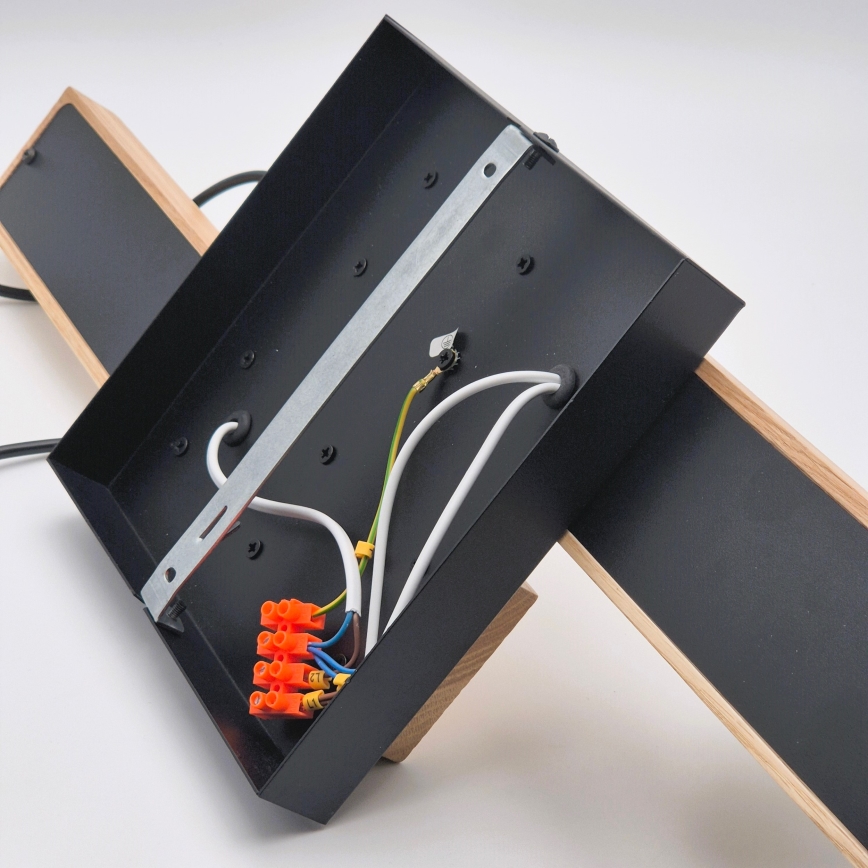 Пендел CORTINA 2xE27/15W/230V + 2xG9/5W/230V черен/дъб