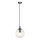 Пендел COSMO 1xE14/10W/230V Ø 14 см черен/прозрачен
