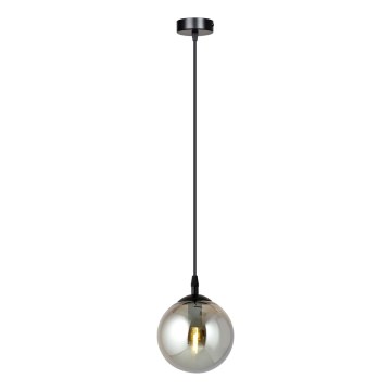 Пендел COSMO 1xE14/10W/230V Ø 14 см черен/сив