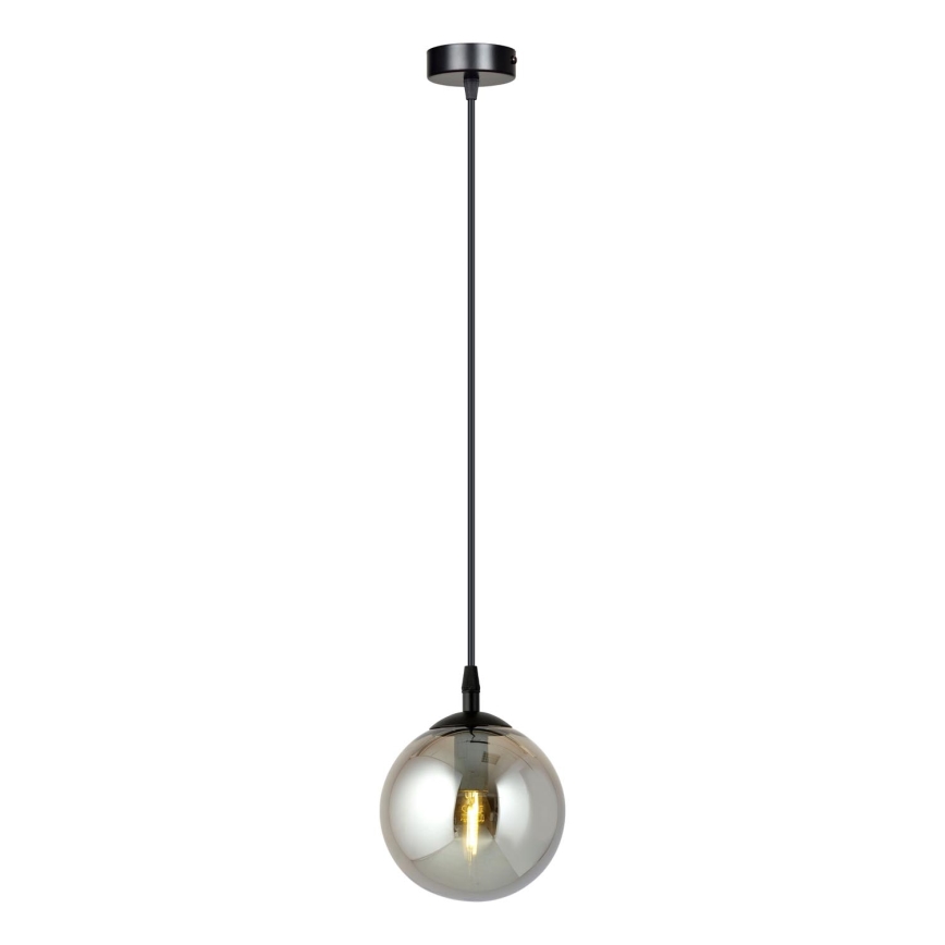 Пендел COSMO 1xE14/10W/230V Ø 14 см черен/сив