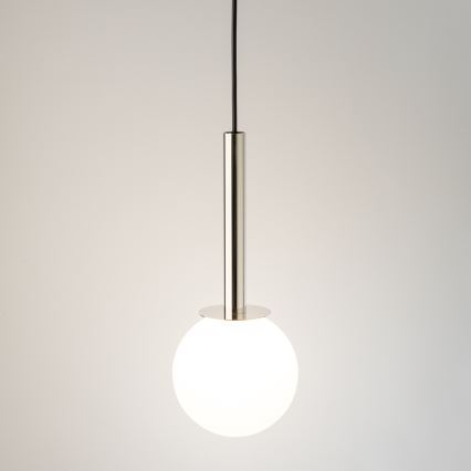 Пендел DAISY 1xG9/12W/230V Ø 14 см лъскав хром/черен/бял