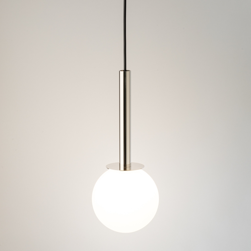 Пендел DAISY 1xG9/12W/230V Ø 14 см лъскав хром/черен/бял