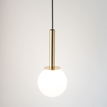 Пендел DAISY 1xG9/12W/230V Ø 14 см златист/черен/бял