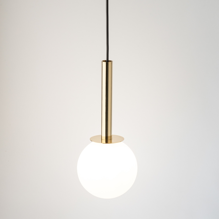 Пендел DAISY 1xG9/12W/230V Ø 14 см златист/черен/бял