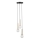 Пендел DAISY 3xG9/12W/230V Ø 27 см златист/черен/бял