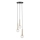 Пендел DAISY 3xG9/12W/230V Ø 27 см златист/черен/прозрачен