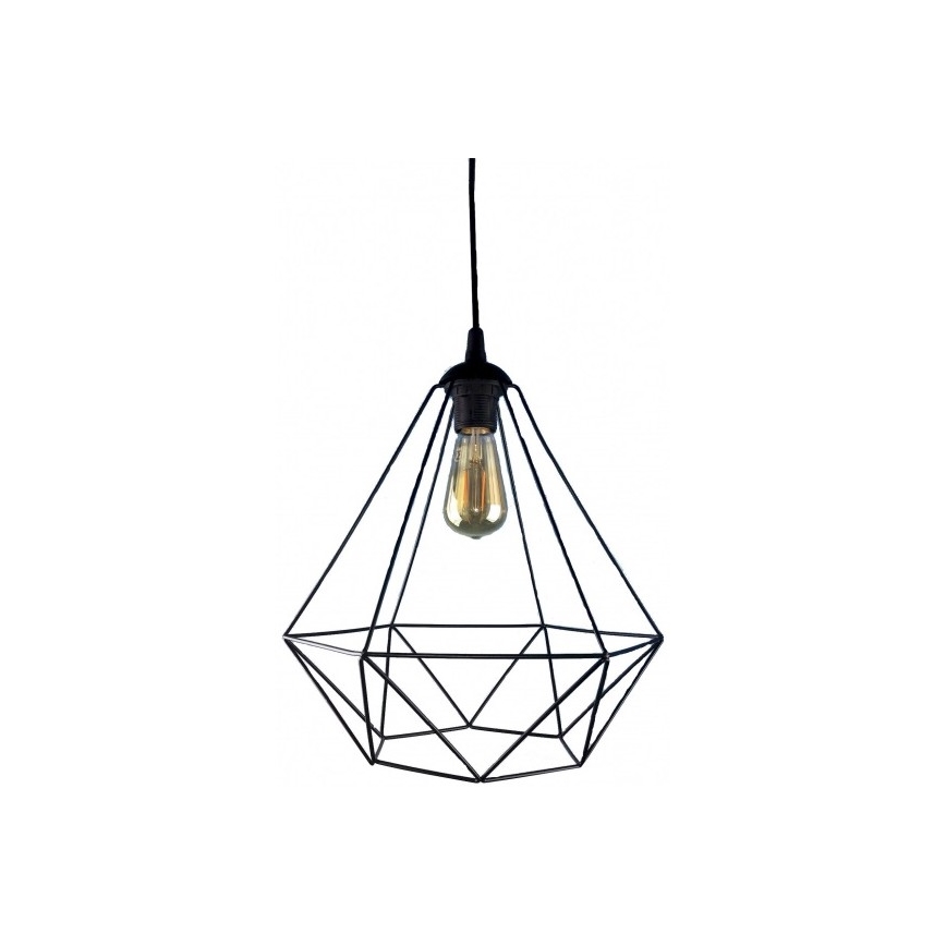 Пендел DIAMOND 1xE27/60W/230V черна