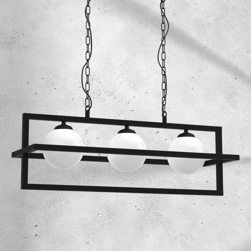 Пендел DIEGO 3xE14/40W/230V черен