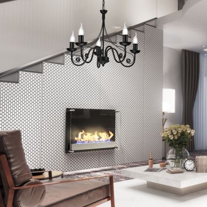 Пендел DONATO 5xE14/40W/230V черен