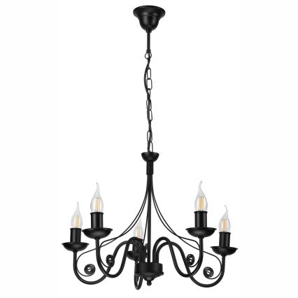 Пендел DONATO 5xE14/40W/230V черен