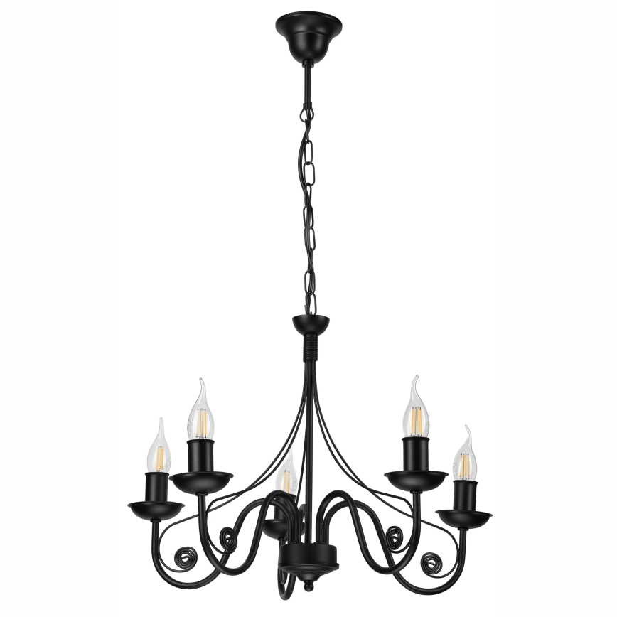 Пендел DONATO 5xE14/40W/230V черен