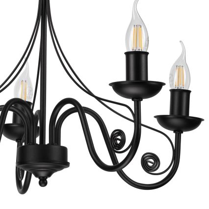 Пендел DONATO 5xE14/40W/230V черен