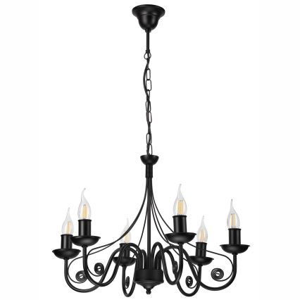 Пендел DONATO 6xE14/40W/230V черен