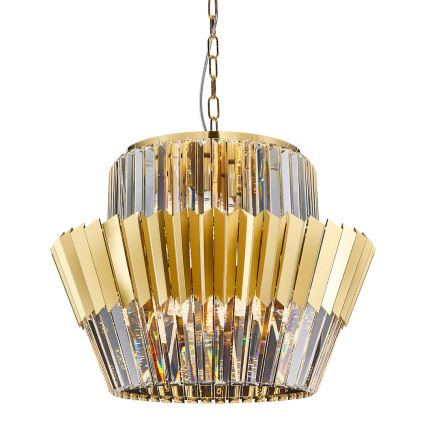 Пендел DONNA 12xE14/40W/230V Ø 55 см златист