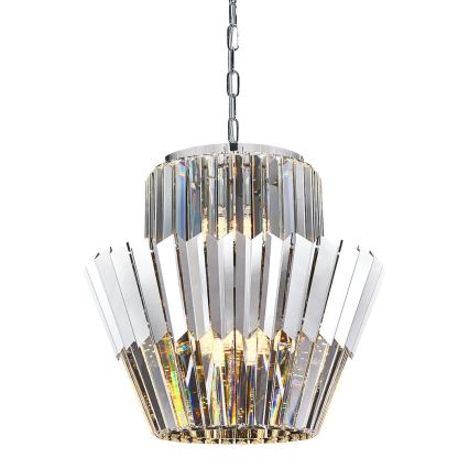 Пендел DONNA 9xE14/40W/230V Ø 45 см матов хром
