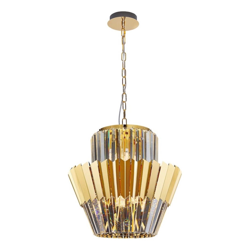 Пендел DONNA 9xE14/40W/230V Ø 45 см златист