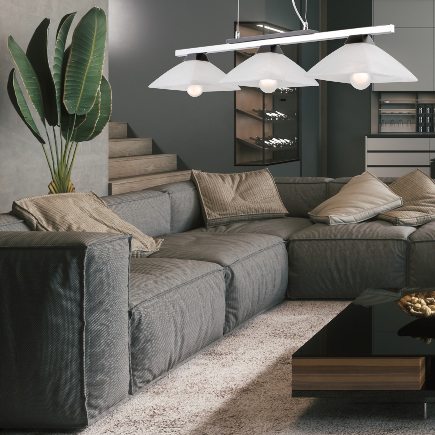 Пендел ELA 3xE27/60W/230V бук - FSC сертифицирано