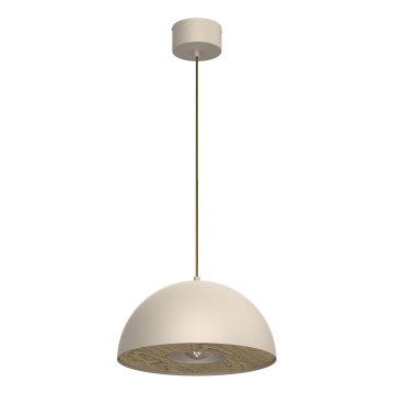 Пендел ELGUND 1xE27/15W/230V Ø 35 см бежов