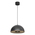 Пендел ELGUND 1xE27/15W/230V Ø 35 см черен