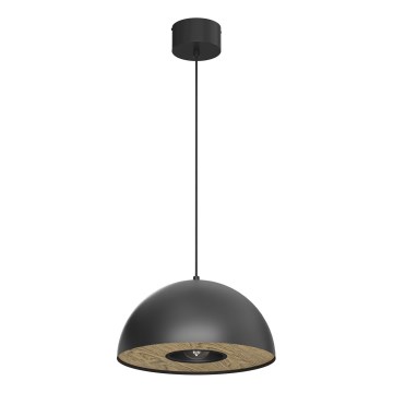 Пендел ELGUND 1xE27/15W/230V Ø 35 см черен