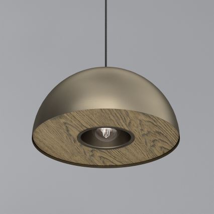 Пендел ELGUND 1xE27/15W/230V Ø 35 см месинг