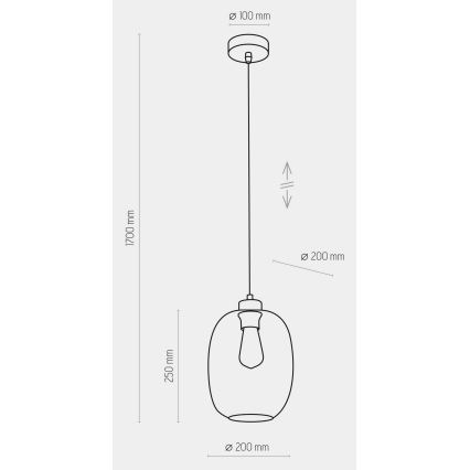 Пендел ELIO 1xE27/15W/230V