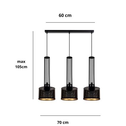 Пендел ELIS 3xE27/60W/230V