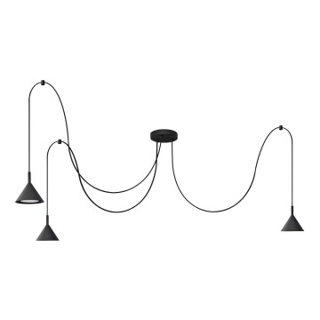 Пендел ETNA LONG 3xGX53/10W/230V паяк черен