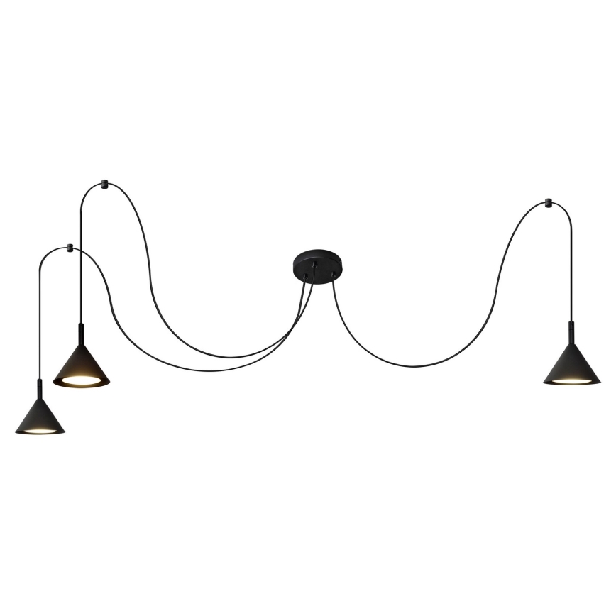 Пендел ETNA LONG 3xGX53/10W/230V паяк черен