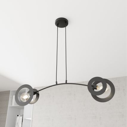 Пендел EUFORIA 2xE27/15W/230V черен