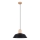 Пендел FANO 1xE27/15W/230V Ø 34 см черен