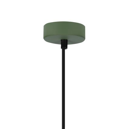 Пендел FARO 1xE27/40W/230V зелен/бук