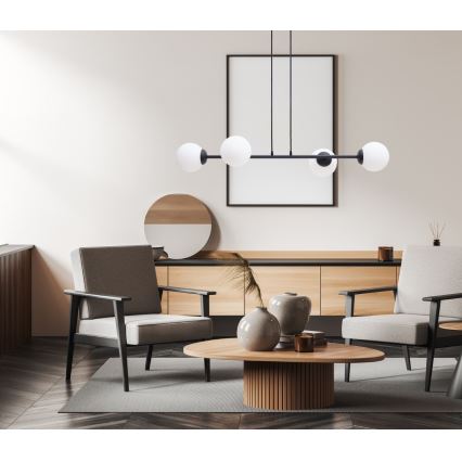 Пендел FIRA 4xE27/60W/230V черен