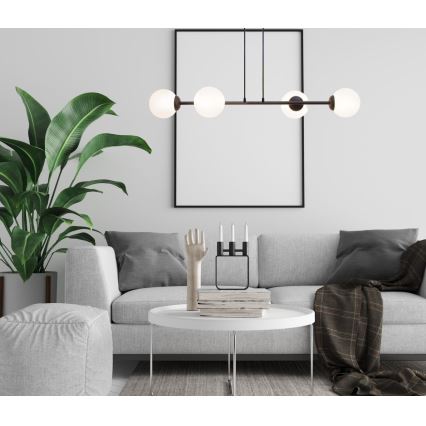 Пендел FIRA 4xE27/60W/230V черен