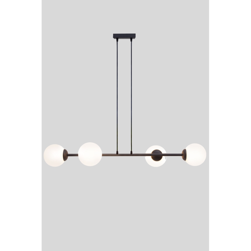 Пендел FIRA 4xE27/60W/230V черен