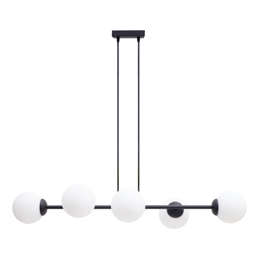 Пендел FIRA 5xE27/60W/230V черен