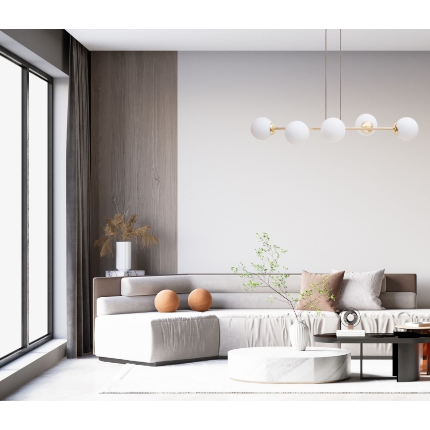 Пендел FIRA 5xE27/60W/230V черен