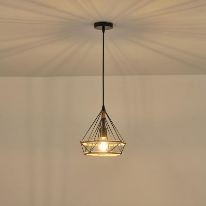 Пендел FLARE 1xE27/15W/230V Ø 25 см бежов