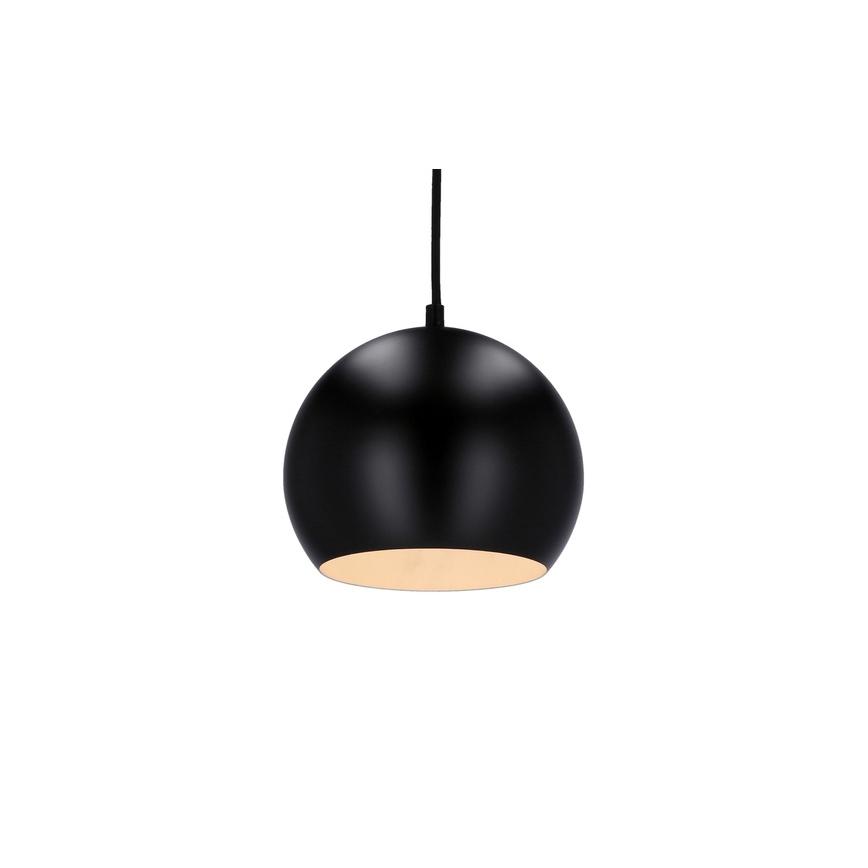 Пендел FLEN 1xE27/40W/230V Ø 20 см черен