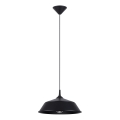 Пендел FRIKA 1xE27/15W/230V Ø 34 см черен